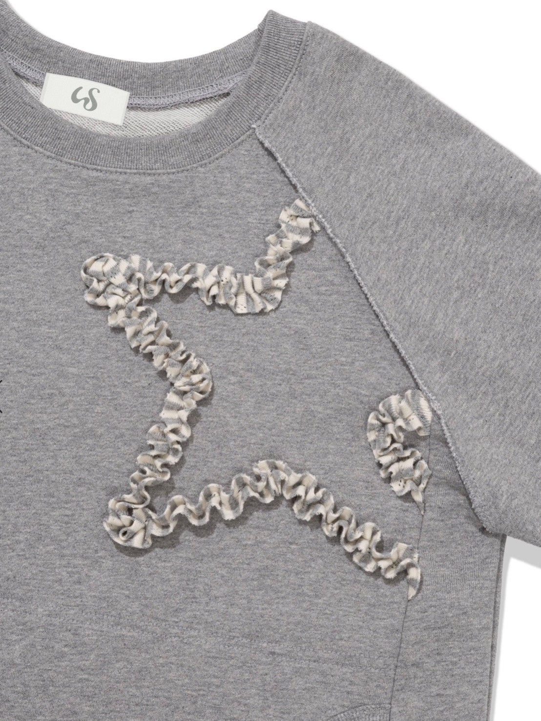 12/21 20:00 発売【Uglyshadow】STAR LAYERED SWEATSHIRT