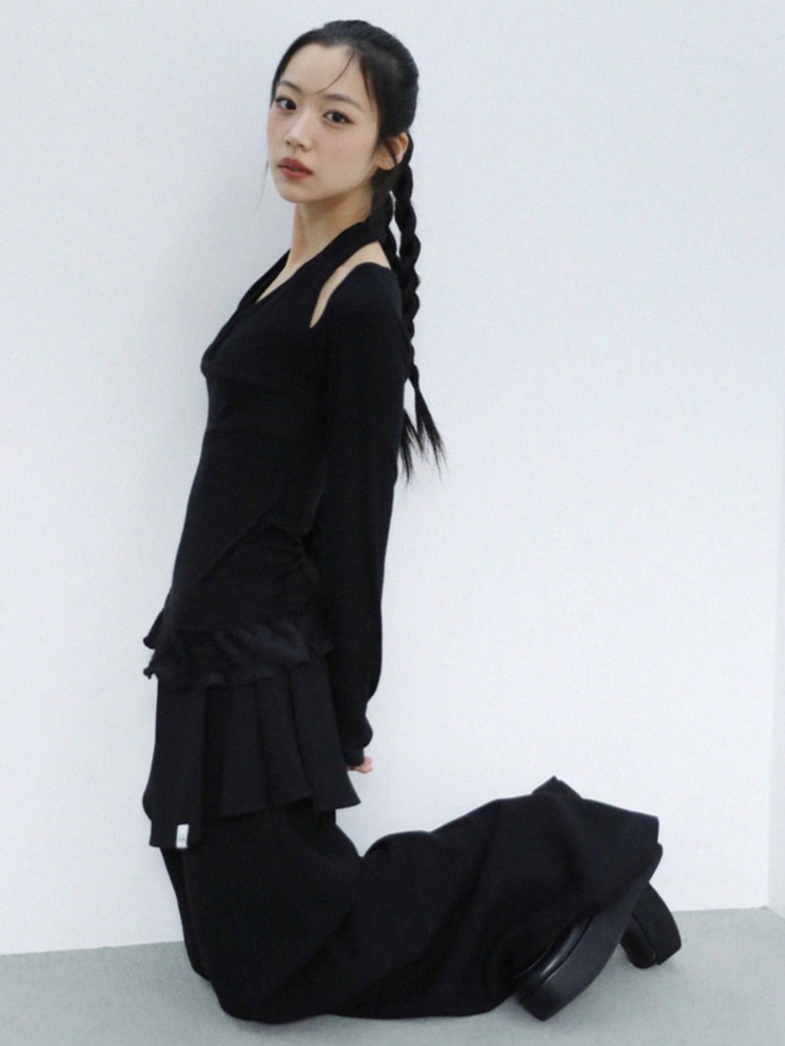 12/21 20:00 発売【Uglyshadow】TULIP LONG SKIRT PANTS
