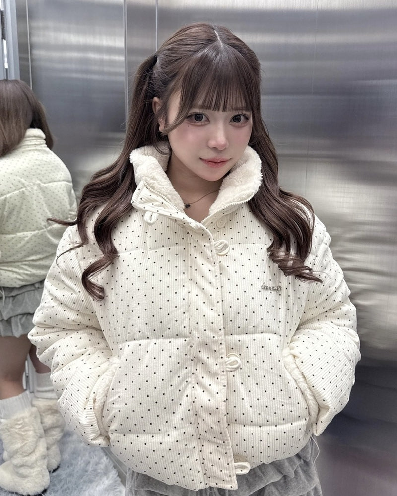 受注制【nmtc +】dot pattern blouson 【エヌエムティーシープラス】ドット柄ブルゾン