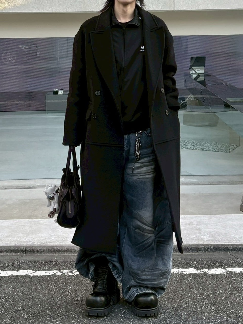 国際配送【youll】dirty wash baggy denim pants