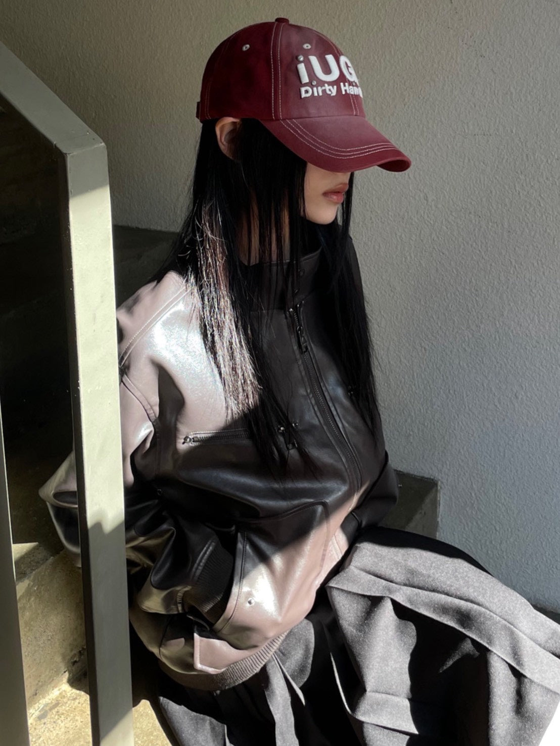 【IUGAMAKARAS】Washed Embroidery Ball Cap