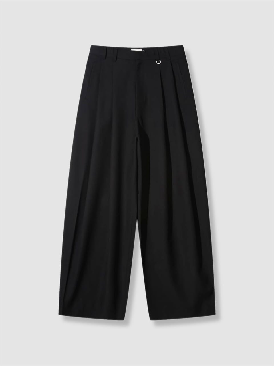 受注制【Chikashitsu +】two-tuck wide slacks / 【チカシツプラス】ツータックワイドスラックス (2color)