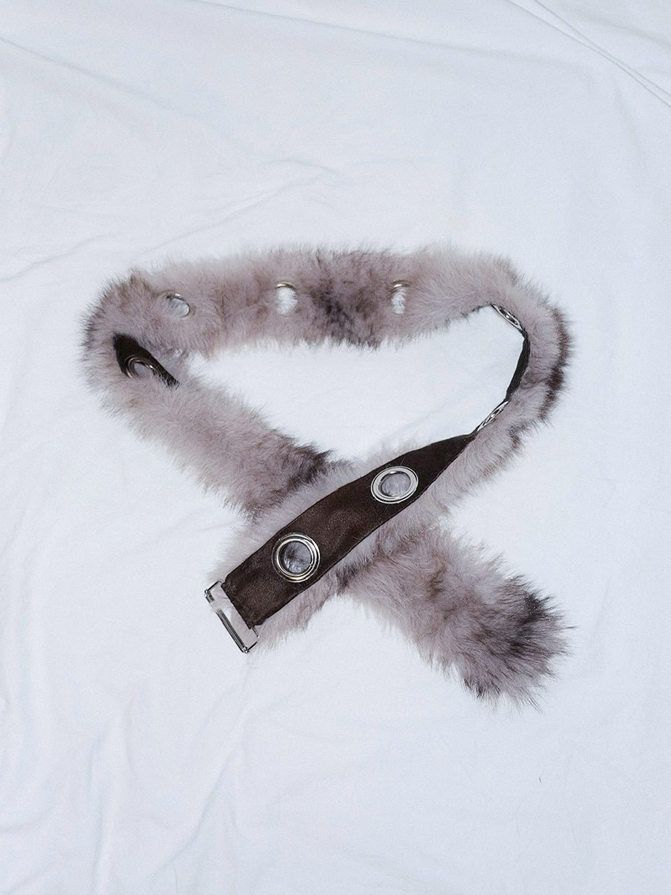 1/2 20:00発売【CHERRYQUIRI】fur loop eyelet belt