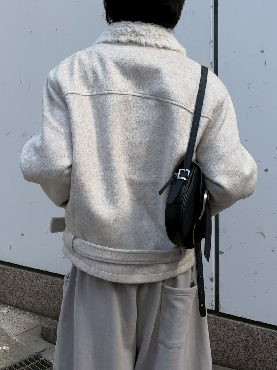 受注制【nmtc +】double rider mouton jacket / 【エヌエムティーシープラス】ダブルライダームートンジャケット (2color)