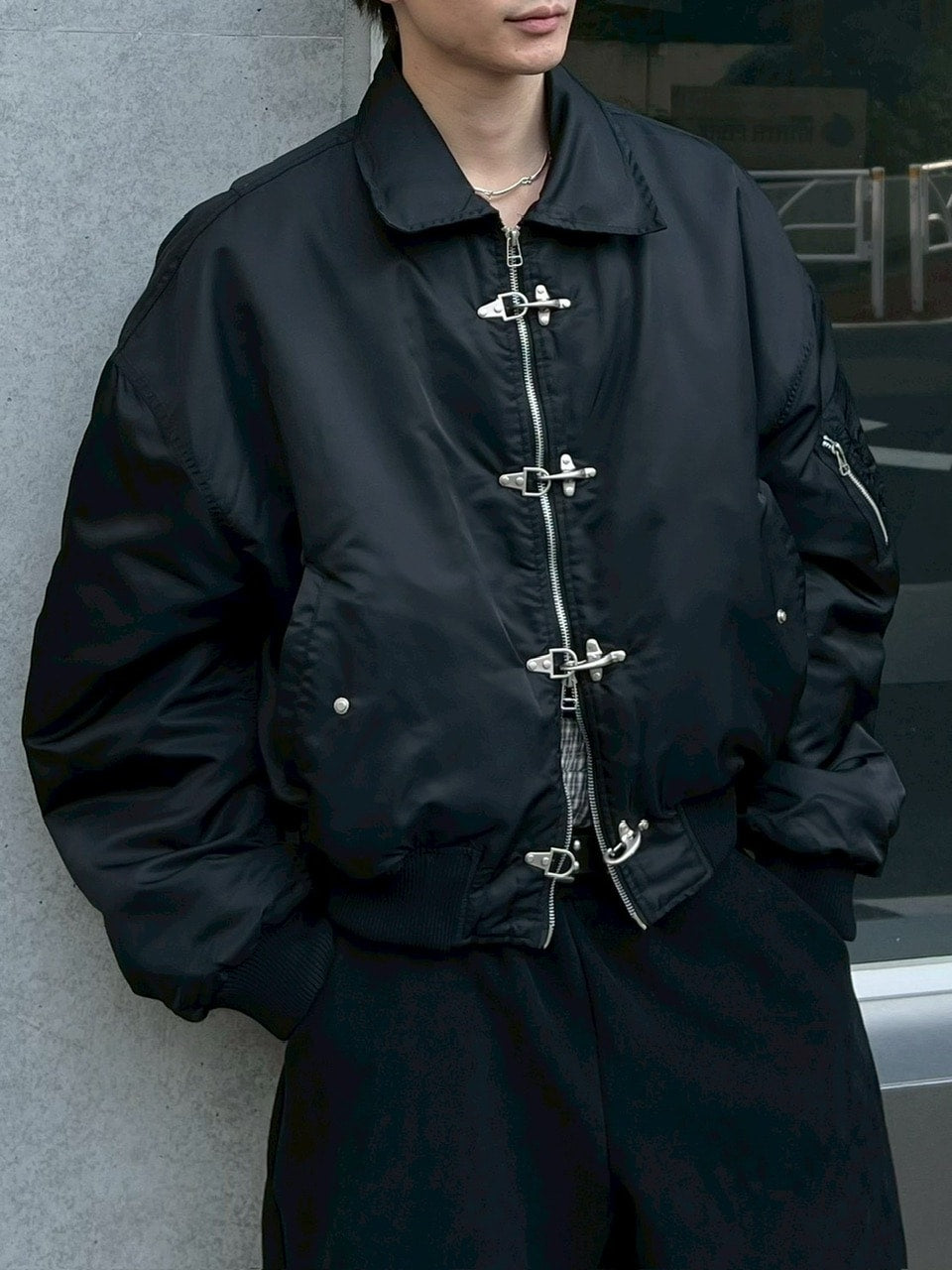 大阪店WEB限定受注制【Chikashitsu +】fireman MA-1 jacket / 【チカシツプラス】ファイアーマンMA-1ジャケット