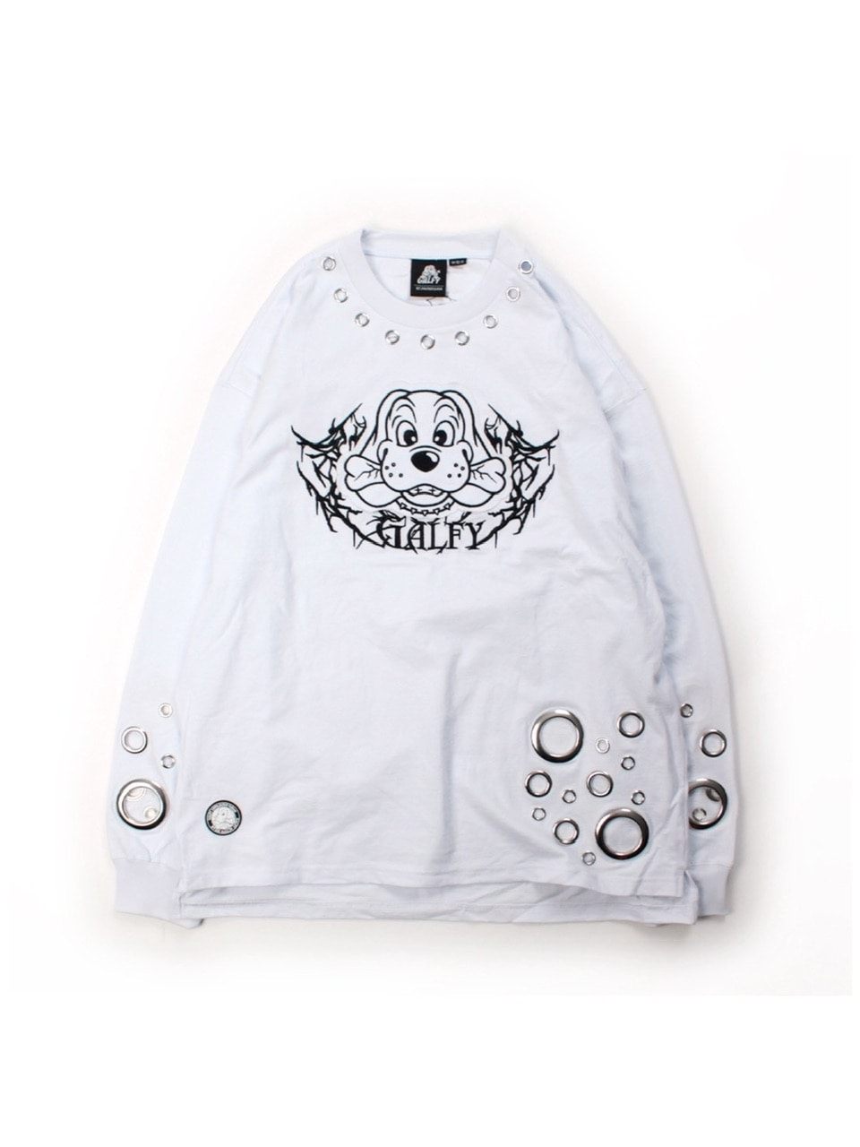 【GALFY】穴あきPUNCH ロンＴEE / 【ガルフィー】穴あきPUNCH ロンＴEE