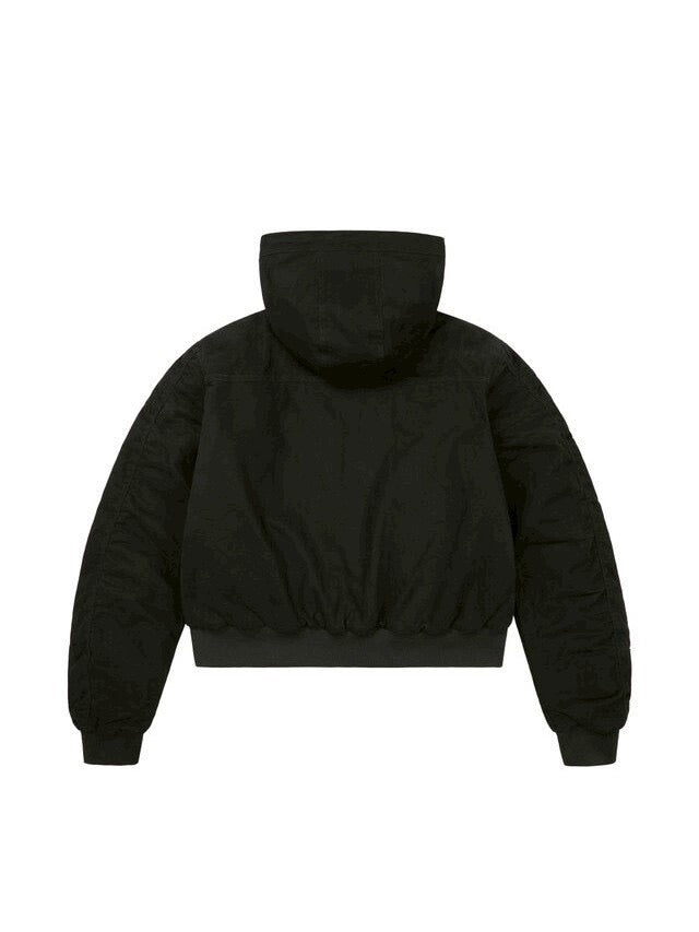 【AAKAM】Button Placket Cotton Ma-1 Jacket