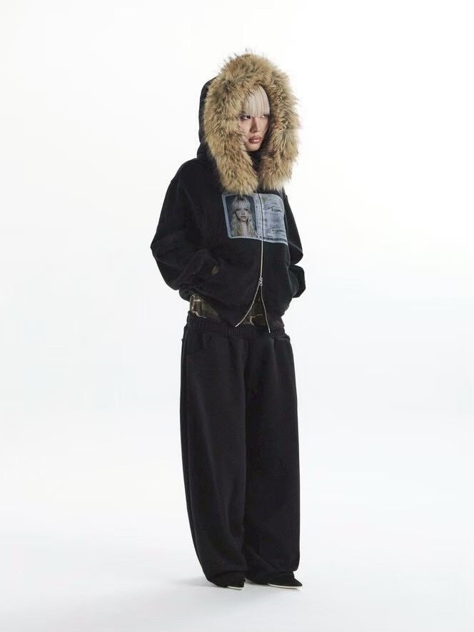 【KAIYA】id card hooded zip-up