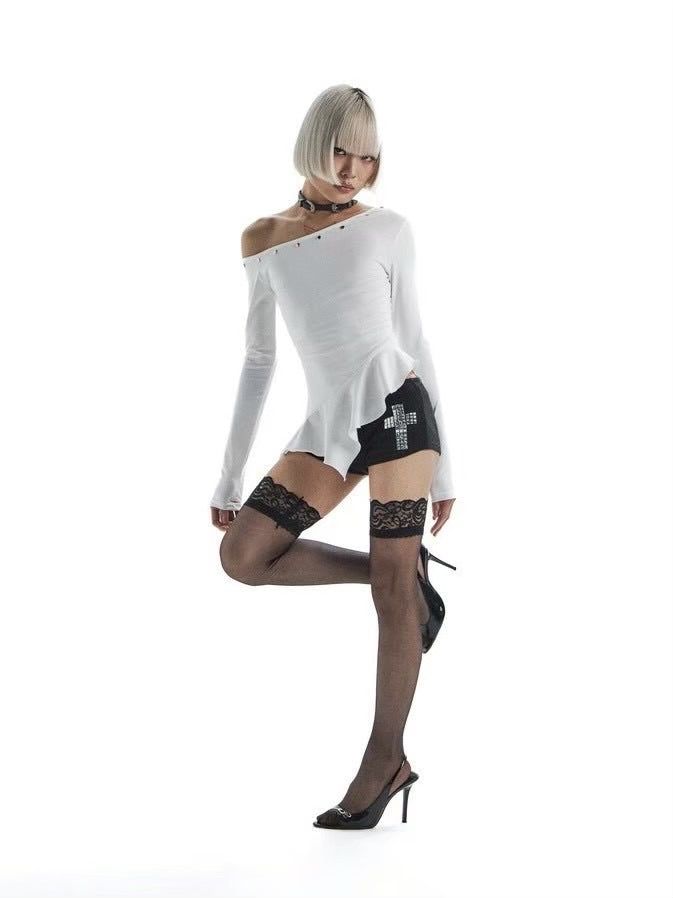 【KAIYA】unbalanced silver ball long sleeve