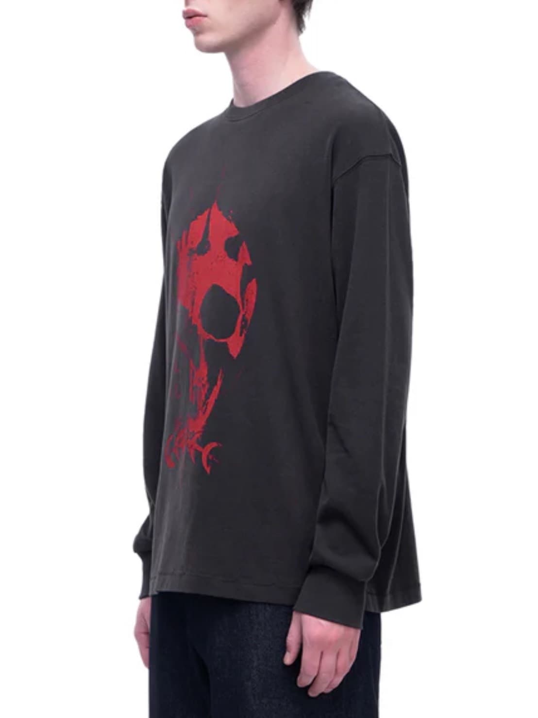 【The Boy Has No Patience】TBHNP LUMINOUS DAWN KNIGHT AND GHOST PRINTED LONG TEE / 【ザボーイハズノーペーシェンス】フロントプリント半袖Tシャツ