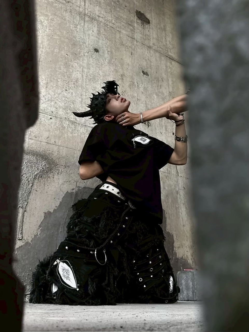 2/28 20:00発売【UNIZ】Monster Zip Eye T-Shirt / 【ユニズ】ジップアイ半袖Tシャツ