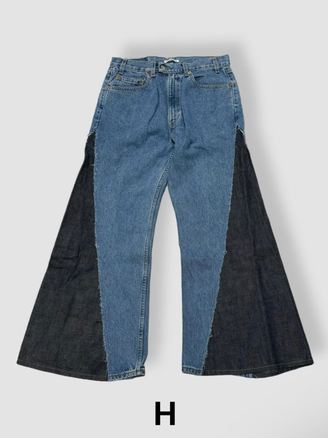 【Re +】newold docking flare denim pants (blue)
