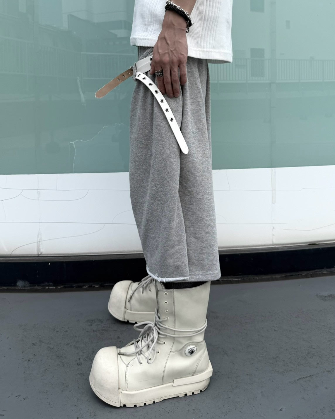 【nmtc+】Double Waist Bermuda Pants (2color)