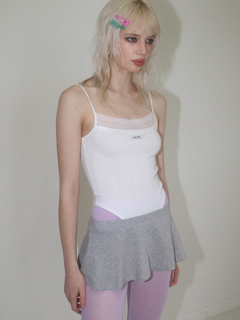 【CRANK】LACE SLEEVELESS BODYSUIT