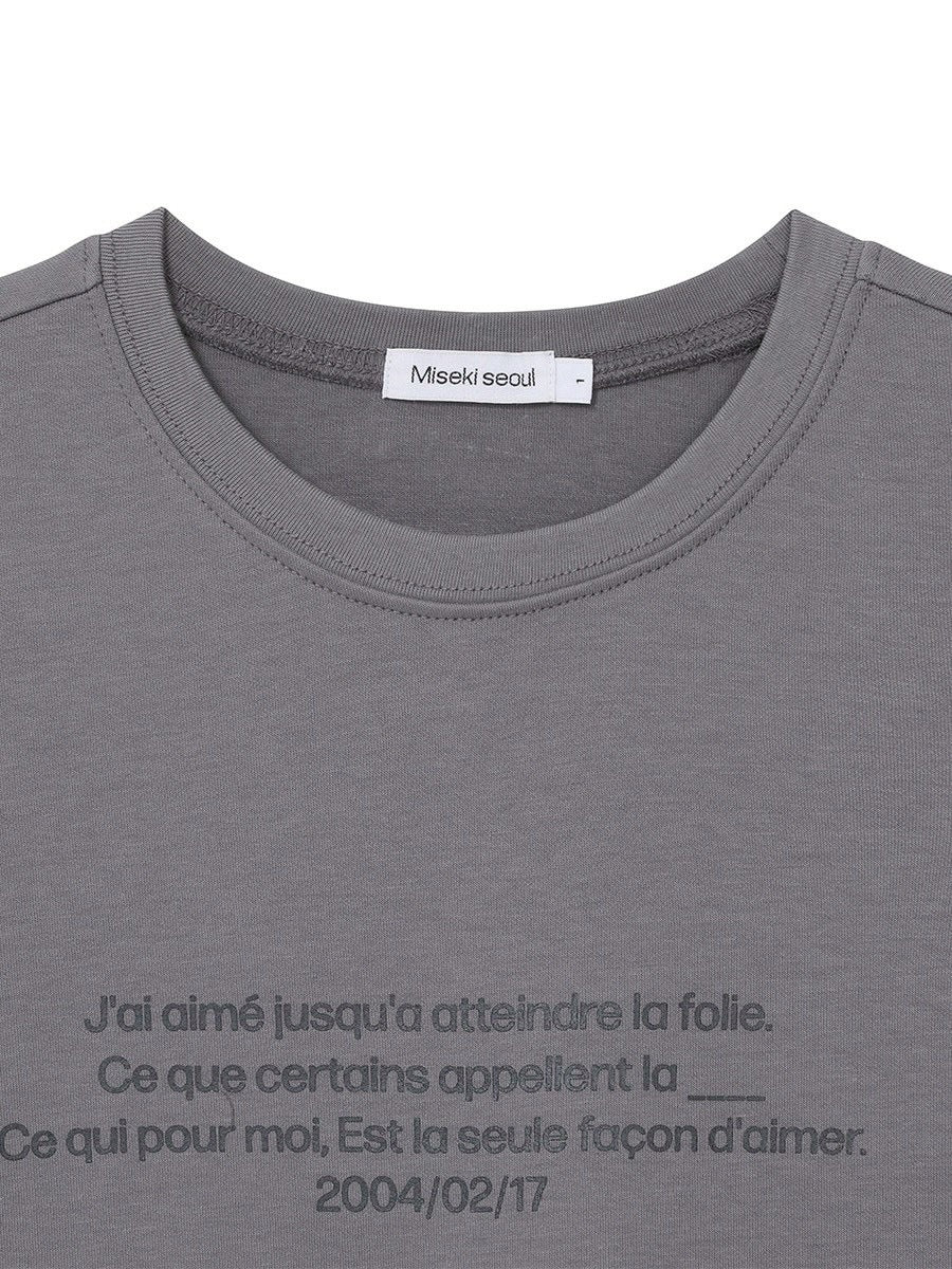 【Miseki seoul】Miseki typography short sleeves