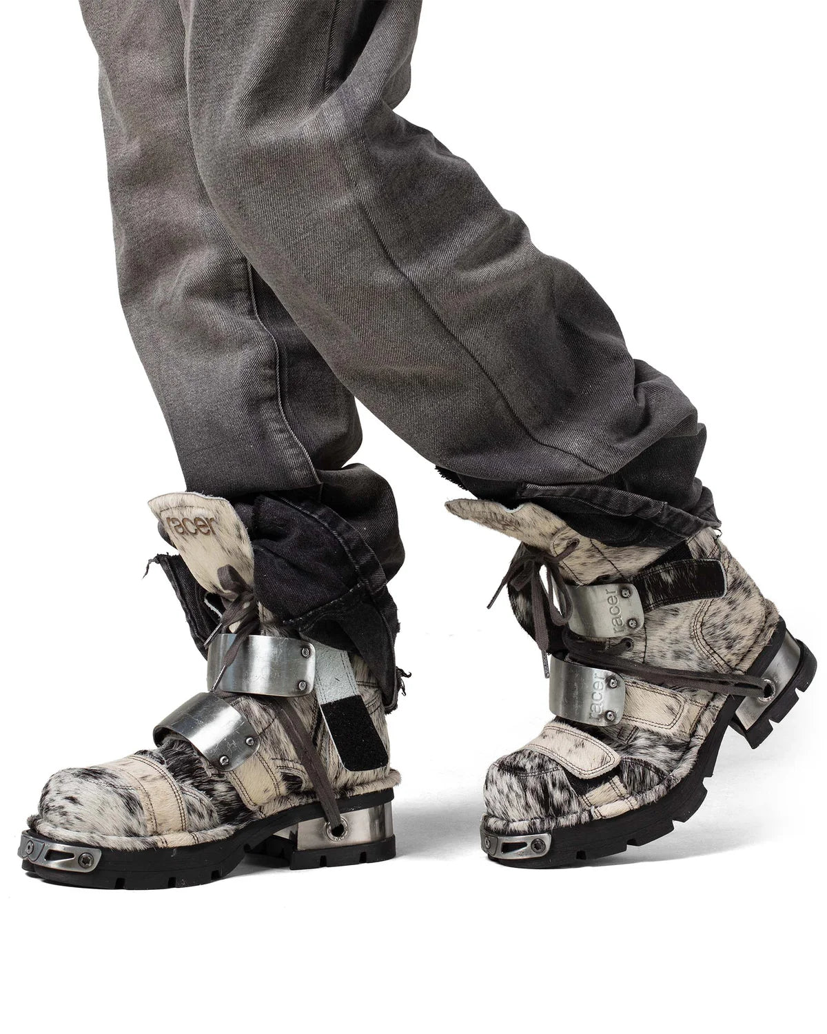 【RACER WORLDWIDE】Racer x New Rock Boot (GRAY)