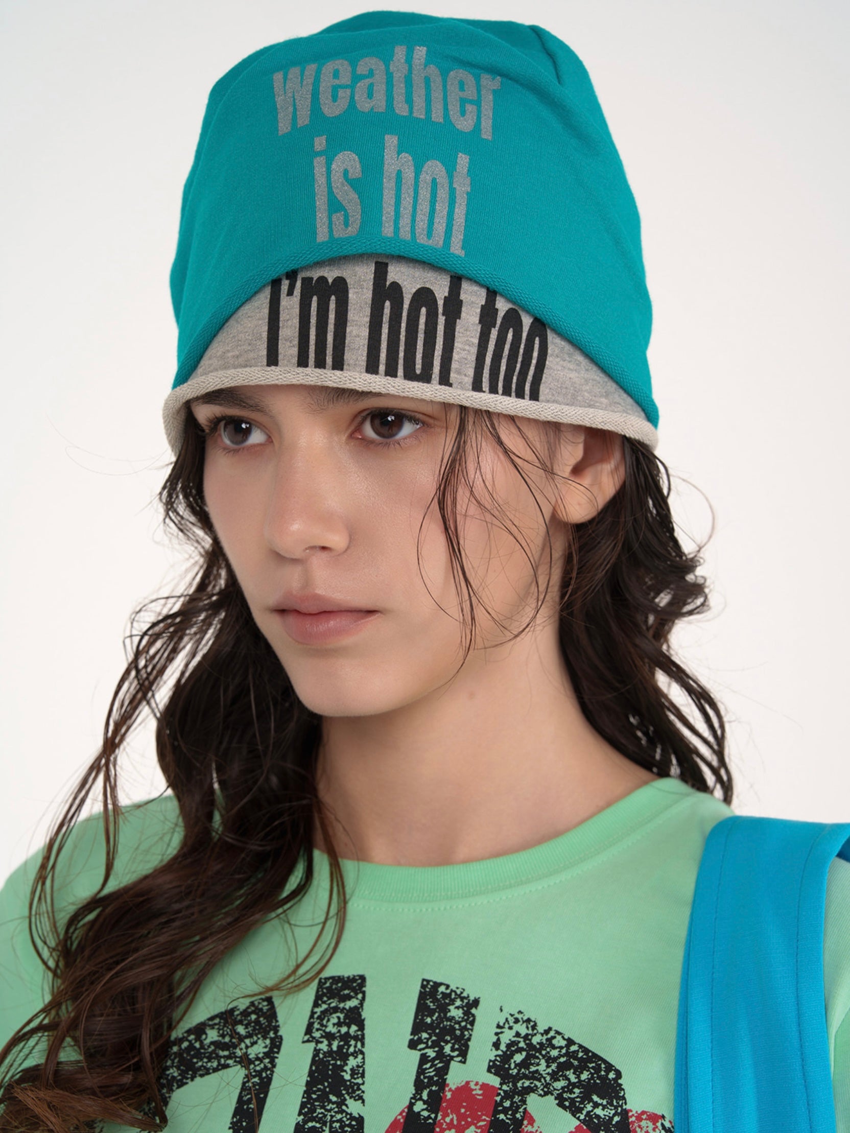 【ESC STUDIO】I'm hot double beanie