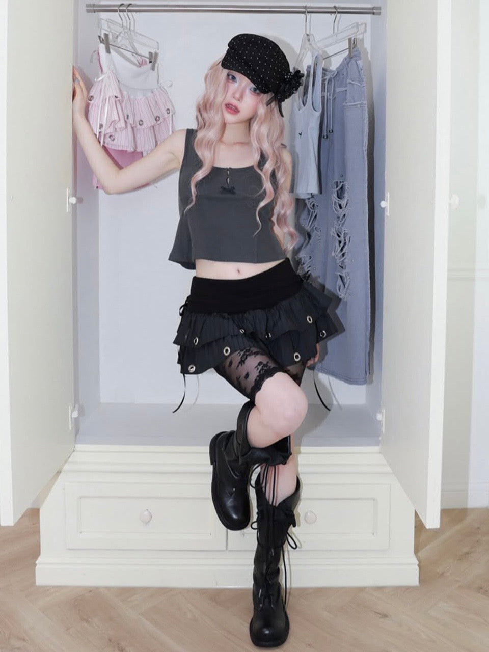 【CHERRYQUIRI】Hook Line Sleeveless