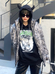 受注制【Never mind the XU】digital padding jacket (2color)