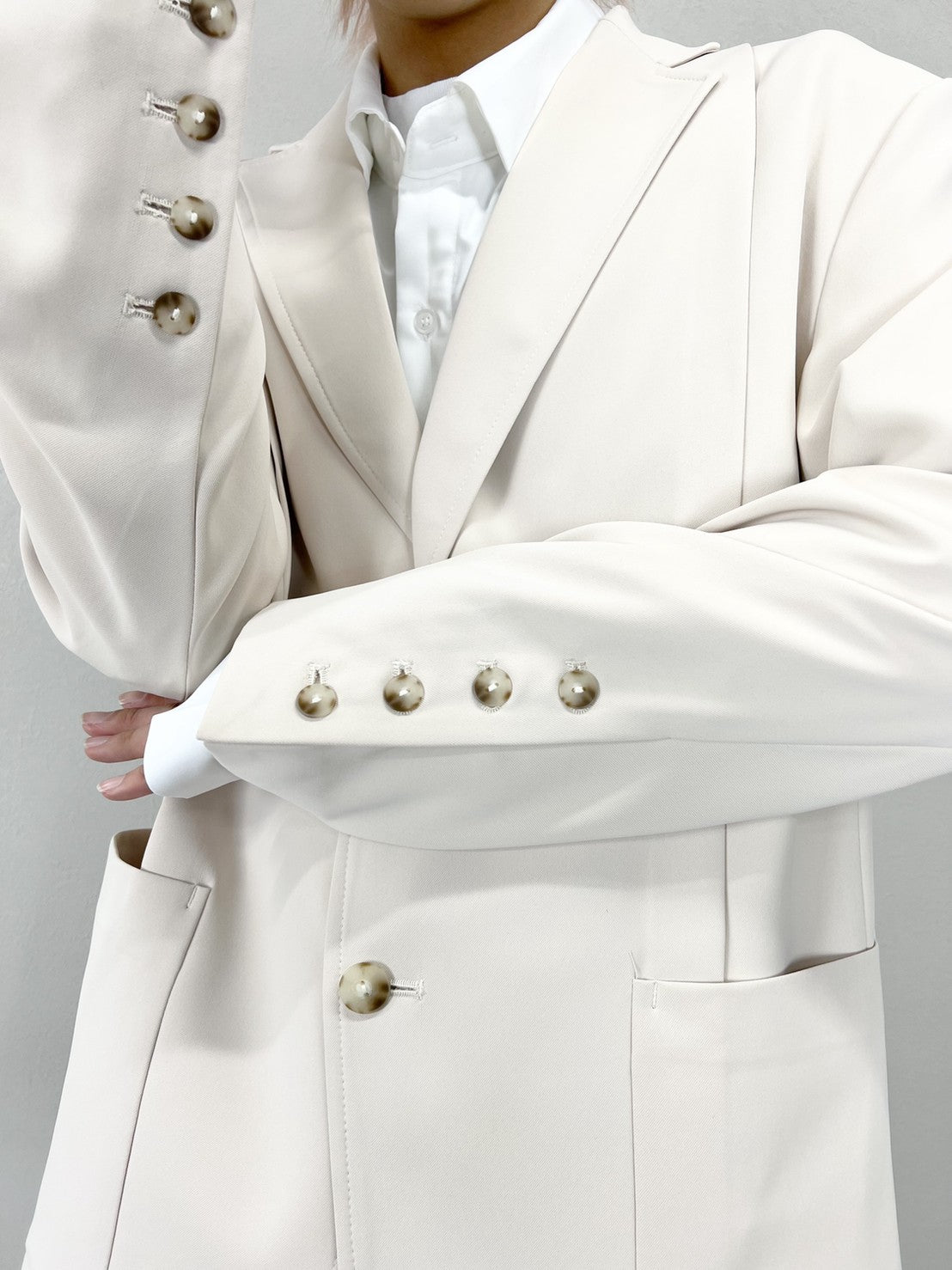 受注制【Chikashitsu +】set up design jacket (2color)