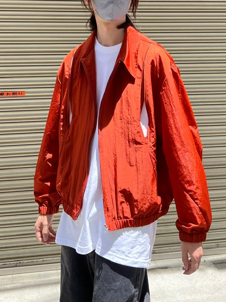 受注制【Chikashitsu +】shoulder slit design blouson (3color)