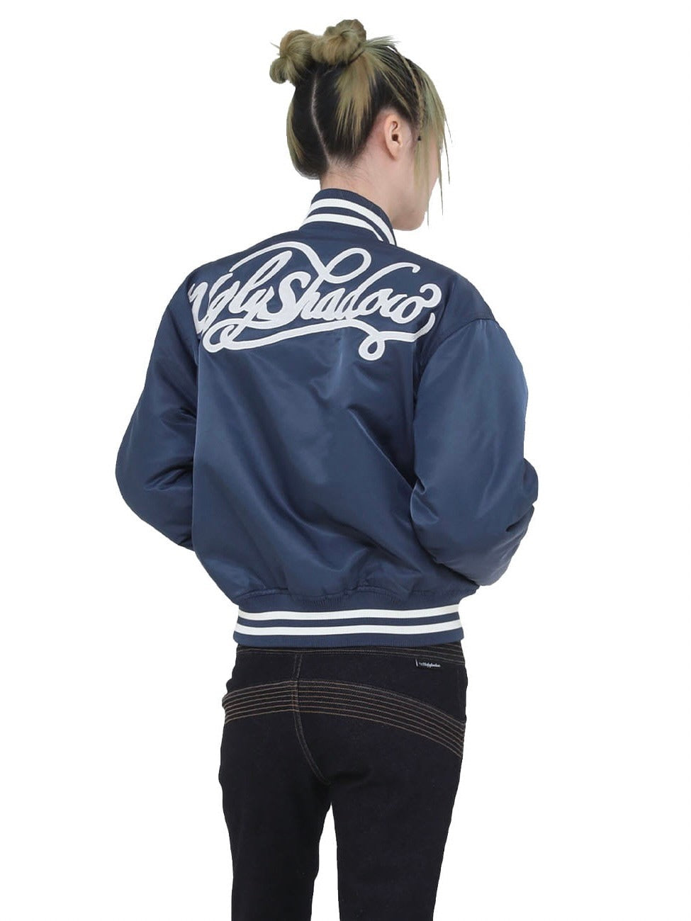 【Ugly shadow】BASEBALL JUMPER / 【アグリーシャドウ】ベースボールロゴプリント長袖ジャンパー