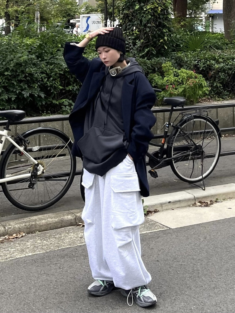 受注制【Chikashitsu +】oversized hoodie (2color)