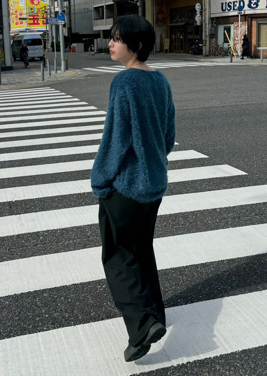 受注制【Chikashitsu +】shaggy knit (5color)