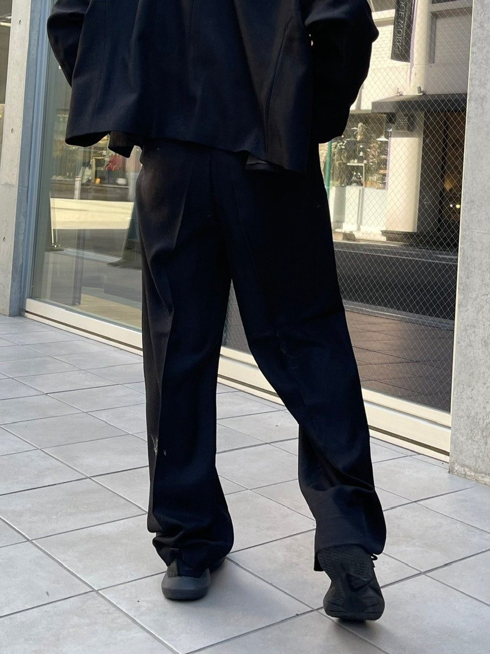 受注制【Chikashitsu +】set up tuck slacks (3color)