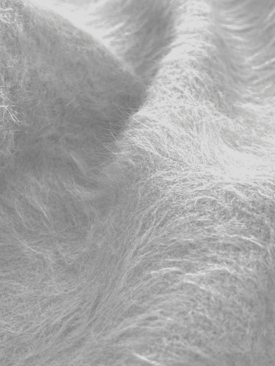 受注制【Chikashitsu +】hairy knit (2color)