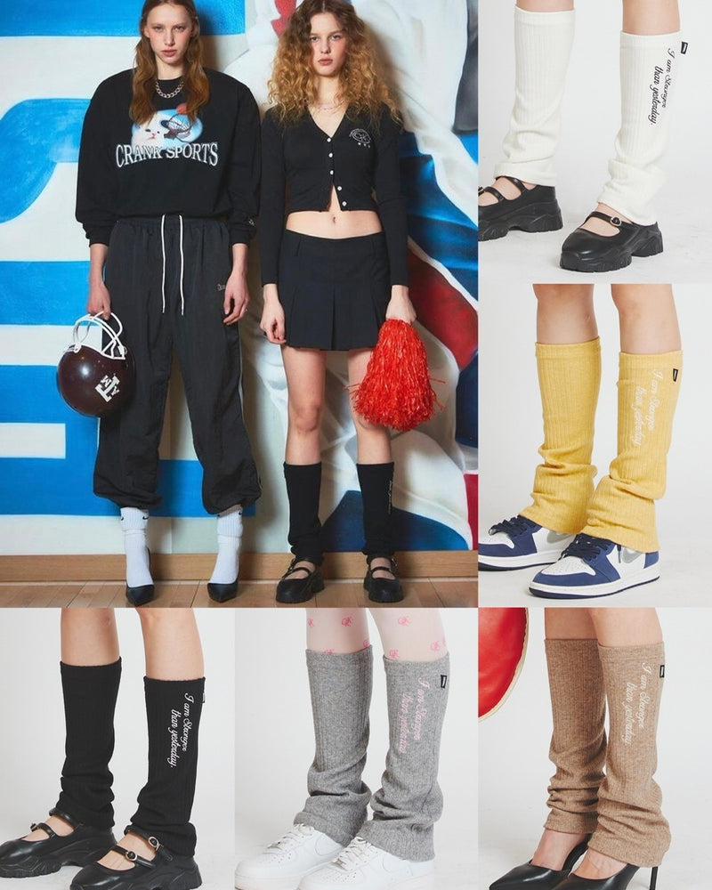 【CRANK】LETTERING LEG WARMER