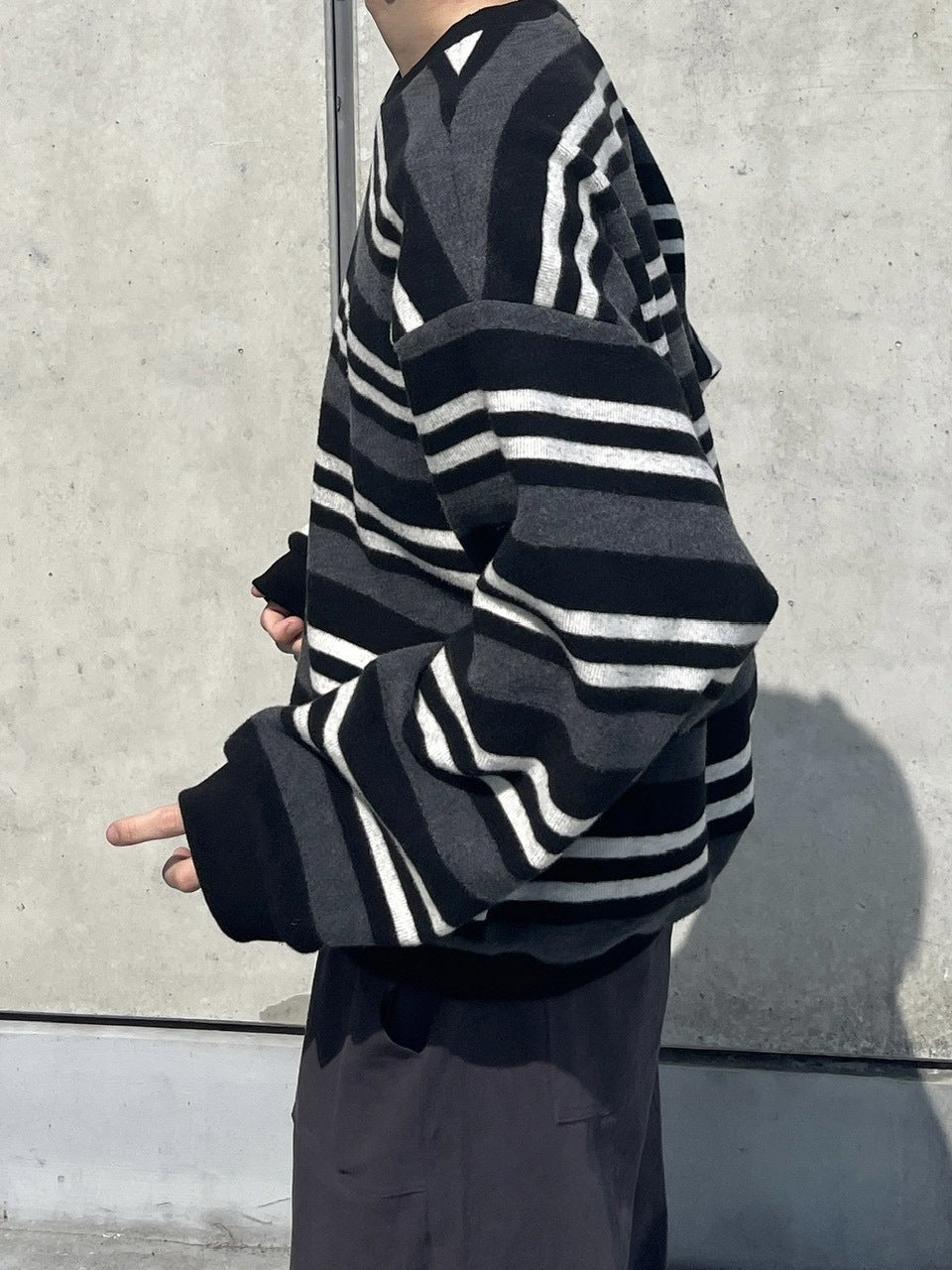 受注制【youll】border sweat shirt (2color)