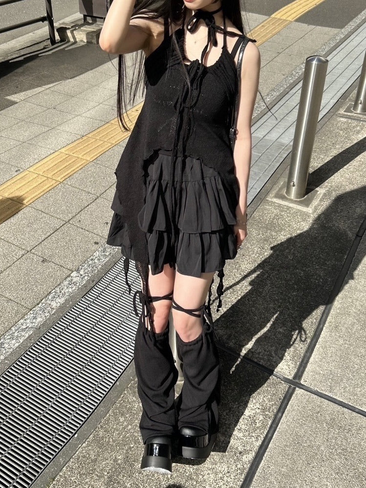 【Never mind the XU】frill skirt (2color)