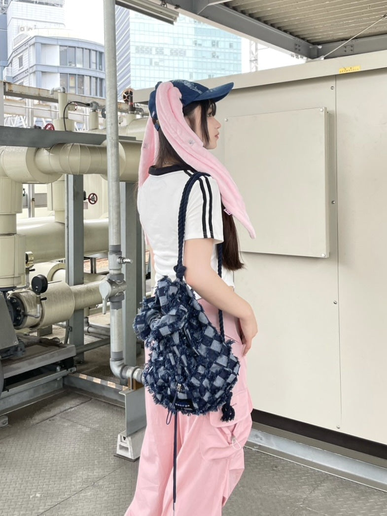 受注制【Never mind the XU】lettering collar short sleeve tee (2color)