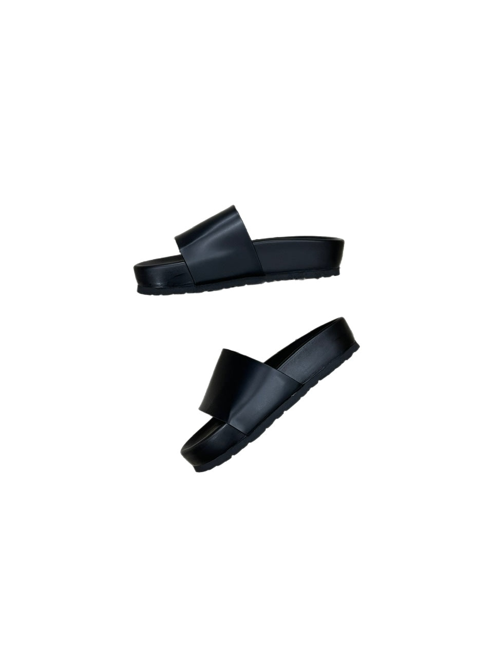 受注制【Chikashitsu +】volume sole leather sandal (2color)