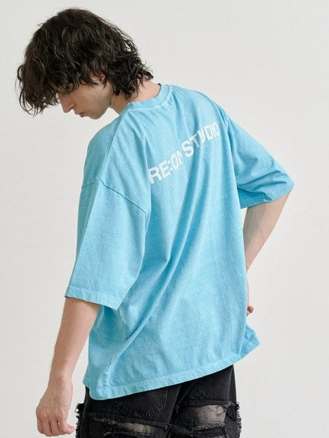 【RE:ON STUDIO】REON BACK LOGO PIGMENT T-SHIRT