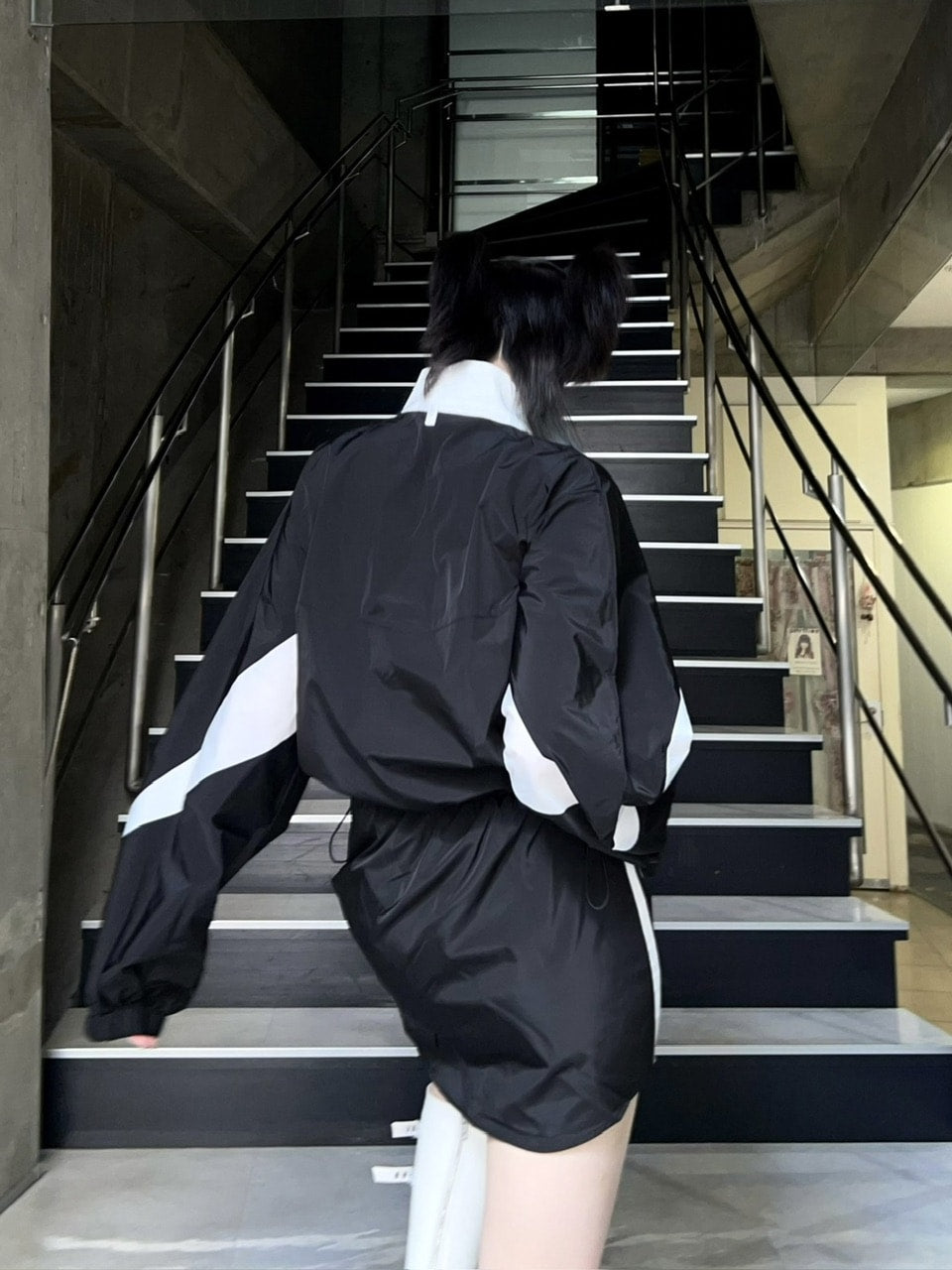 受注制【Never mind the XU】track jacket & skirt (2color)