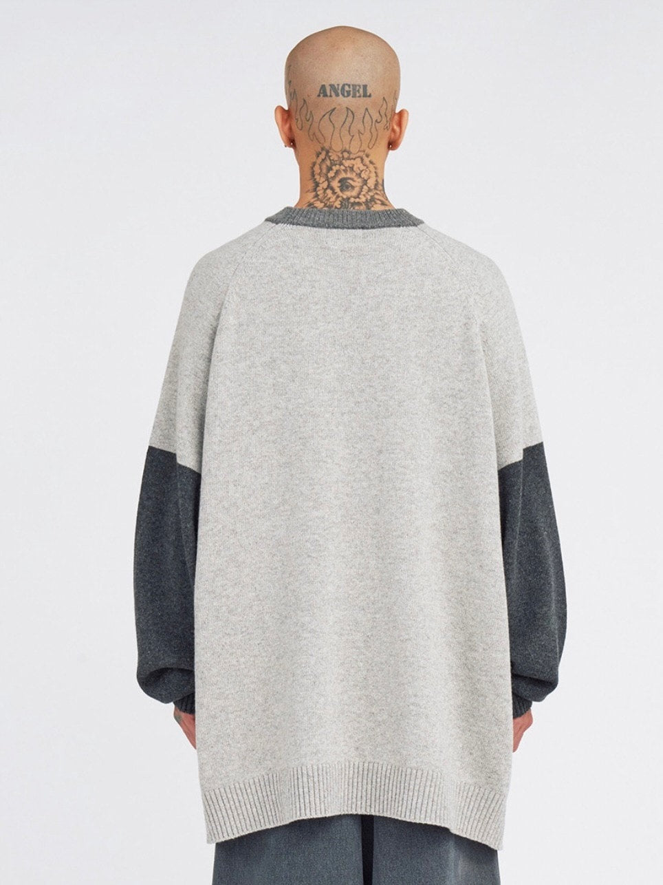 【AJOBYAJO】Tri Color Mixed Sweater