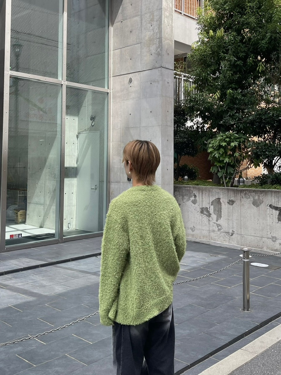 受注制【Chikashitsu +】bookle hairly cardigan (3color) / 【チカシツプラス】バックルヘアリー長袖カーディガン