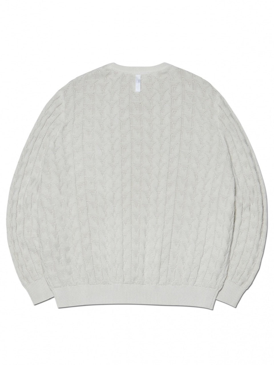 【NOMANUAL】SYMBOL JACQUARD KNIT / 【ノーマニュアル】シンボルジャガード長袖ニット