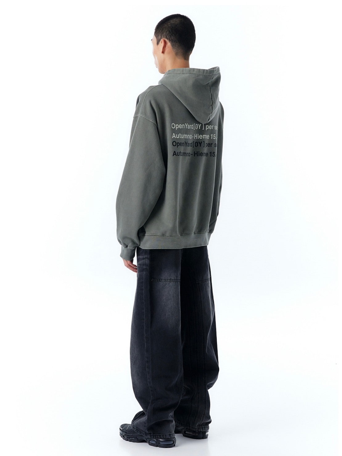 【OY】PIGMENT TYPO HOODIE