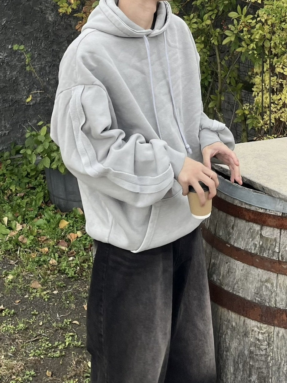 【youll】set up pigment sweat hoodie (2color)