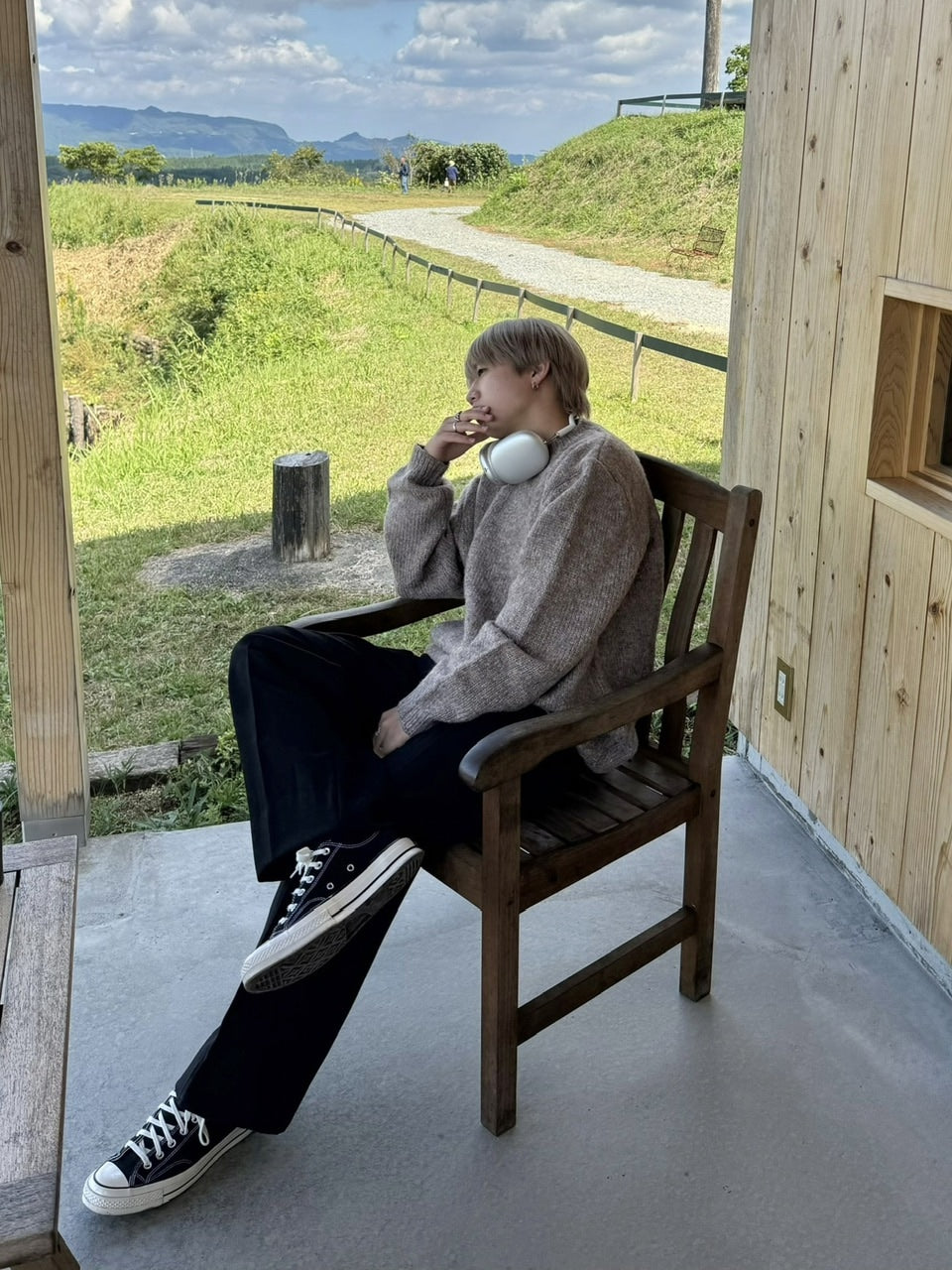 受注制【RENOL】wool mix round knit (4color)