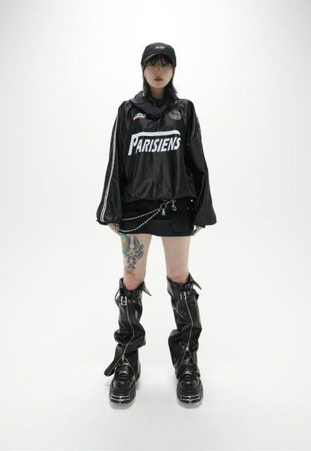 受注制【Never mind the XU】uniform line long sleeve tee (2color)