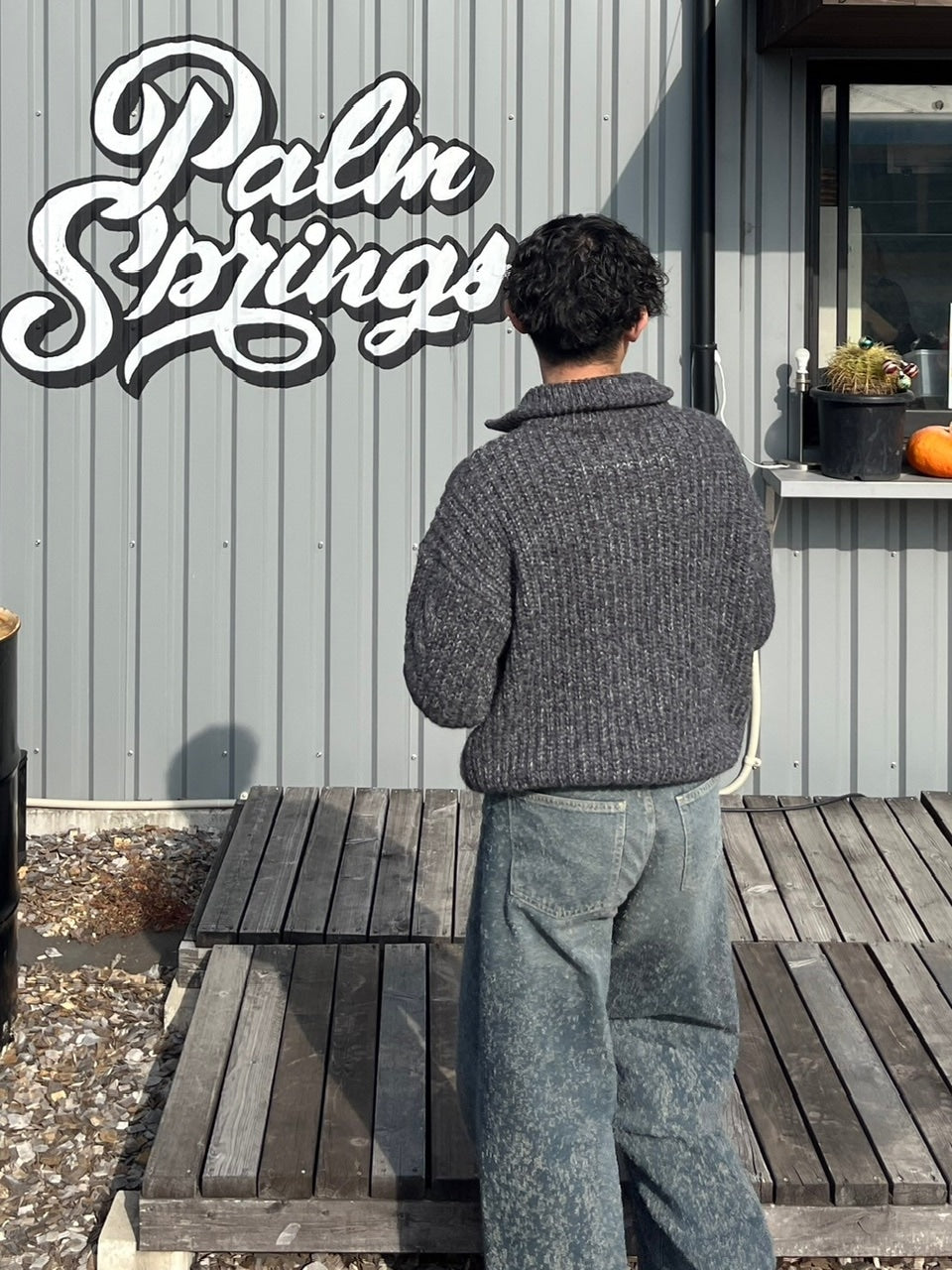 受注制【youll】zip up cable knit (5color)