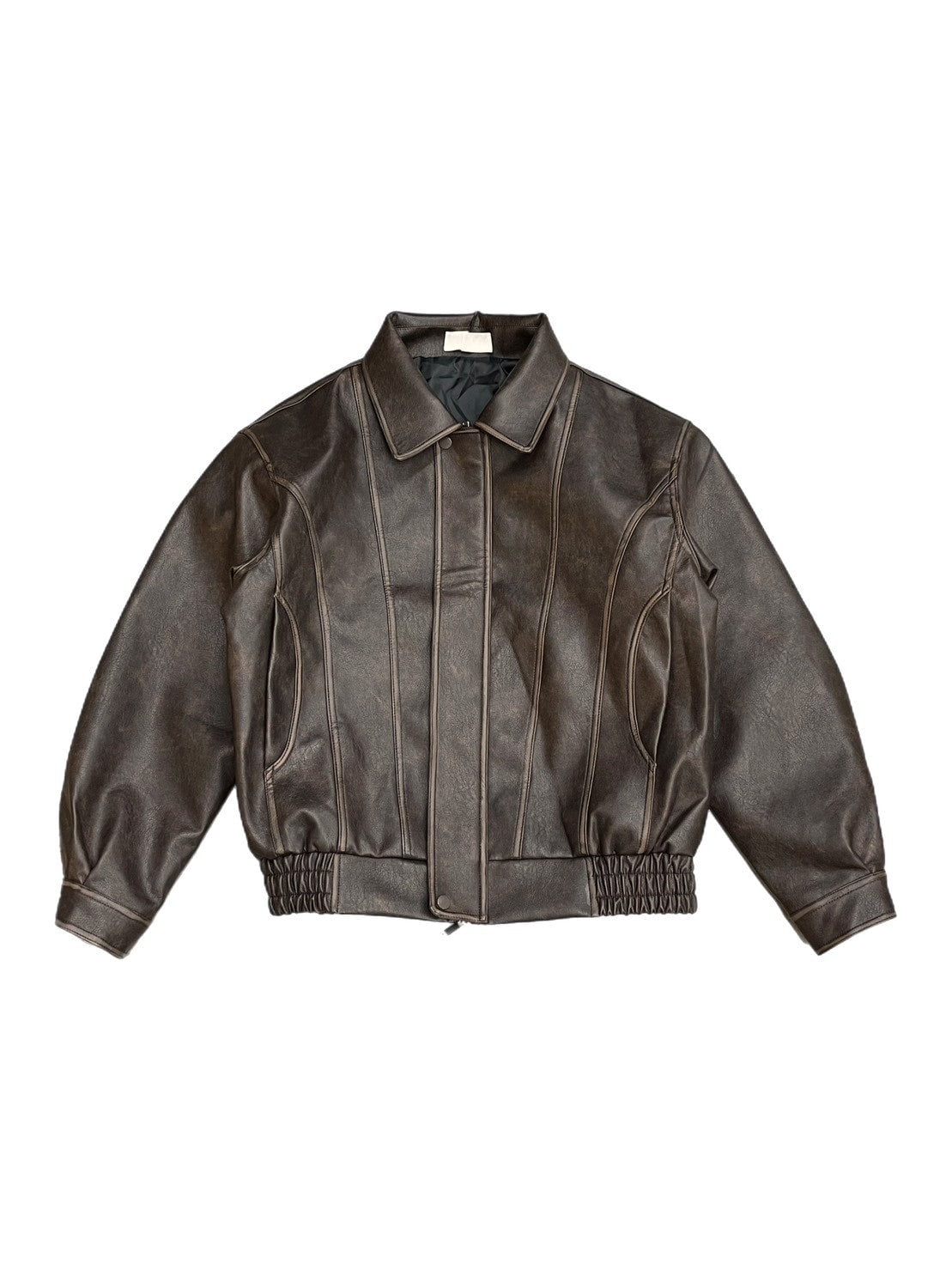 受注制【Chikashitsu +】leather blouson (2color)