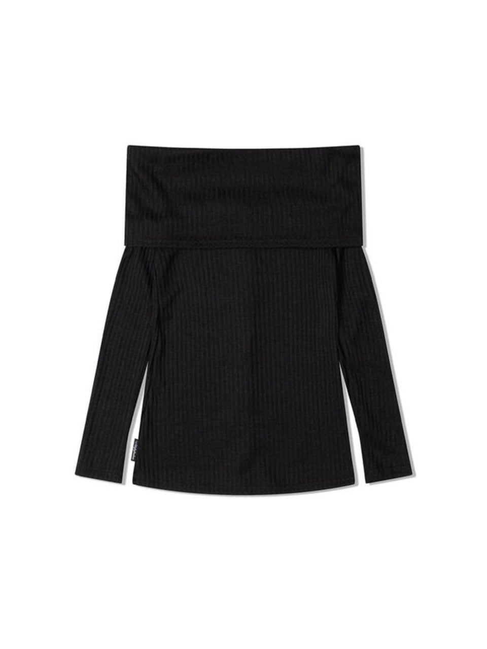 【Uglyshadow】BEAD KNIT OFF-SHOULDER / 【アグリーシャドウ】ビーズロングオフショルダー長袖カーディガン