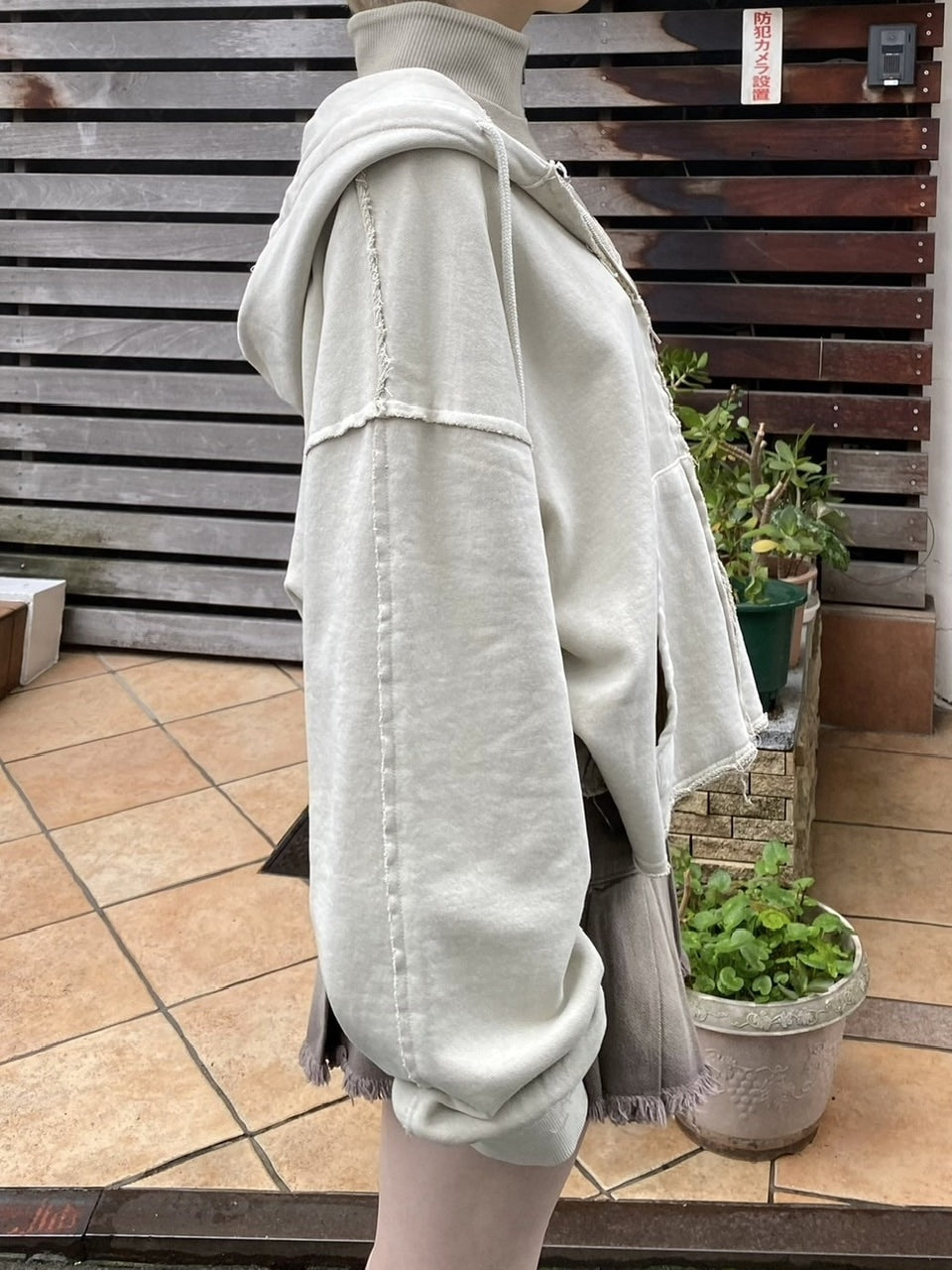 受注制【nmtc +】unisex cropped hoodie (4color)