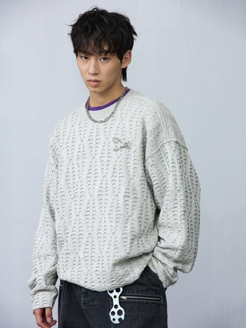【ARCH by ROARINGWILD】FISH SCALE PATTERN SWEATER