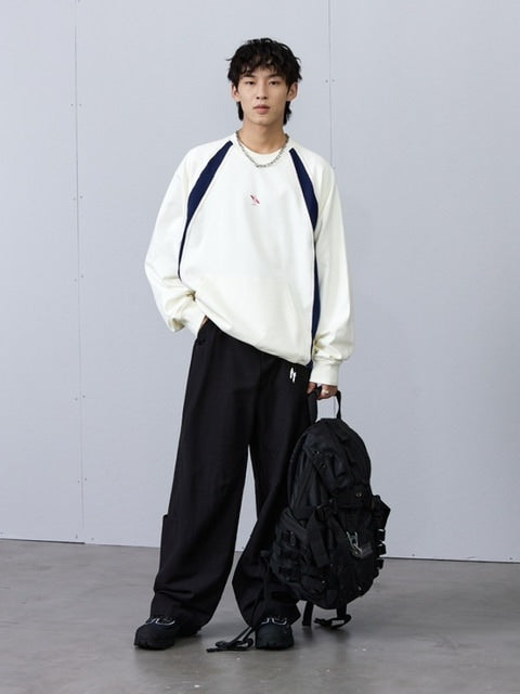 【ARCH by ROARINGWILD】STITCH PATCHWORK SWEATERSHIRT